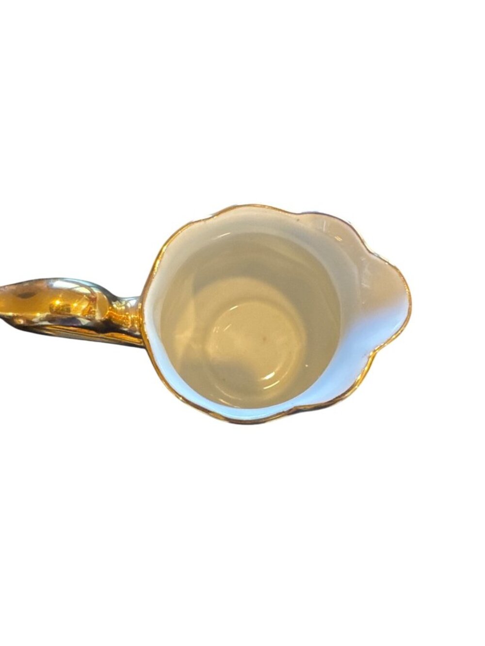Hall Golden Glo 22K Gold Coffee Tea Set 22K Gold USA Teapot Creamer Sugar MCM - Picture 8 of 16